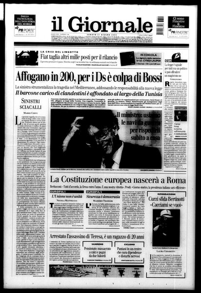 Il giornale : quotidiano del mattino